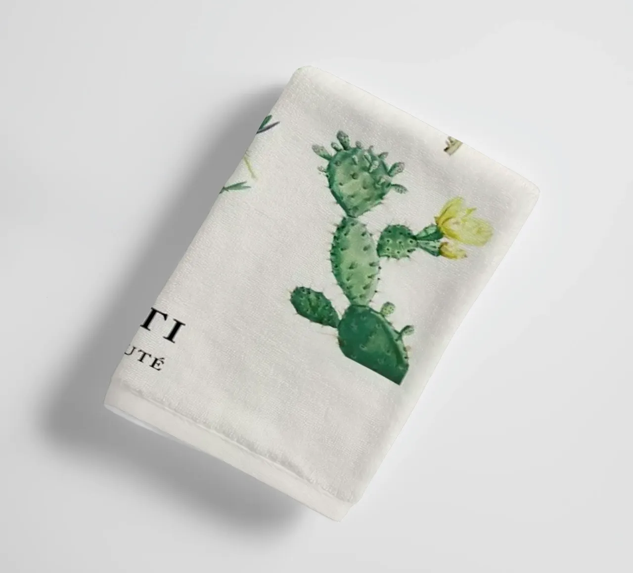 Cacti by Redouté asciugamano da bagno da Flora & Fauna