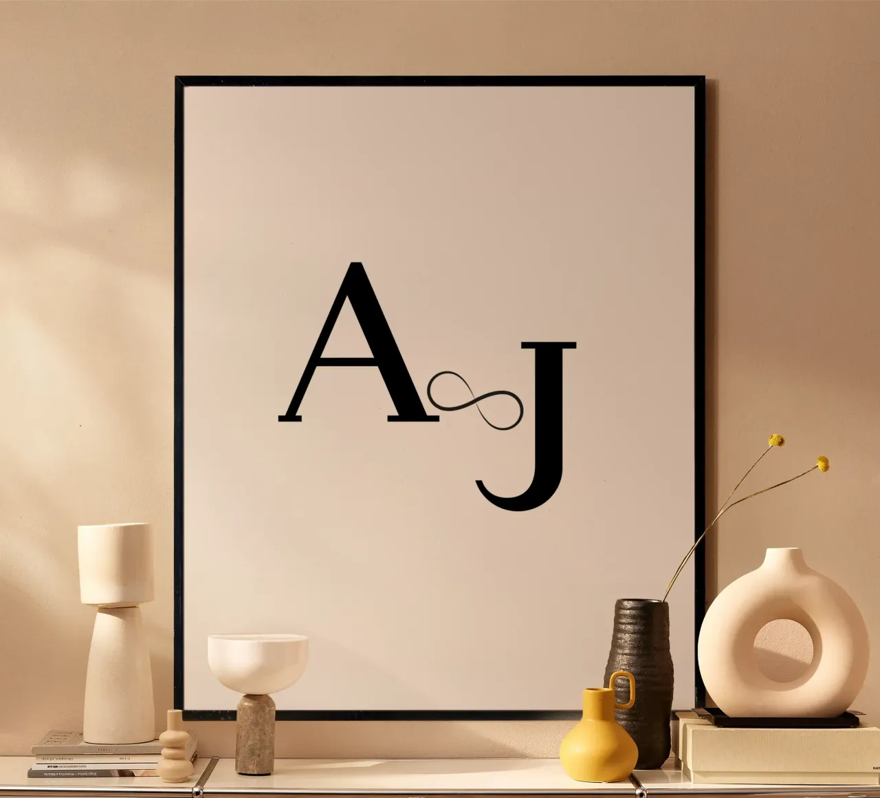 A ∞ J - Amore personalizzato come collezione di design poster da StrindesignStudio