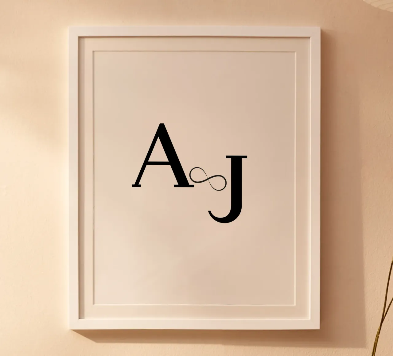A ∞ J - Amore personalizzato come collezione di design poster da StrindesignStudio