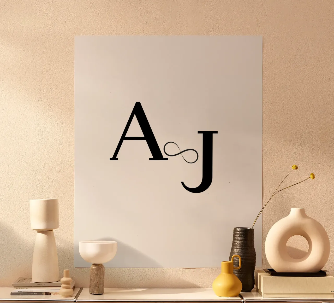 A ∞ J - Amore personalizzato come collezione di design poster da StrindesignStudio