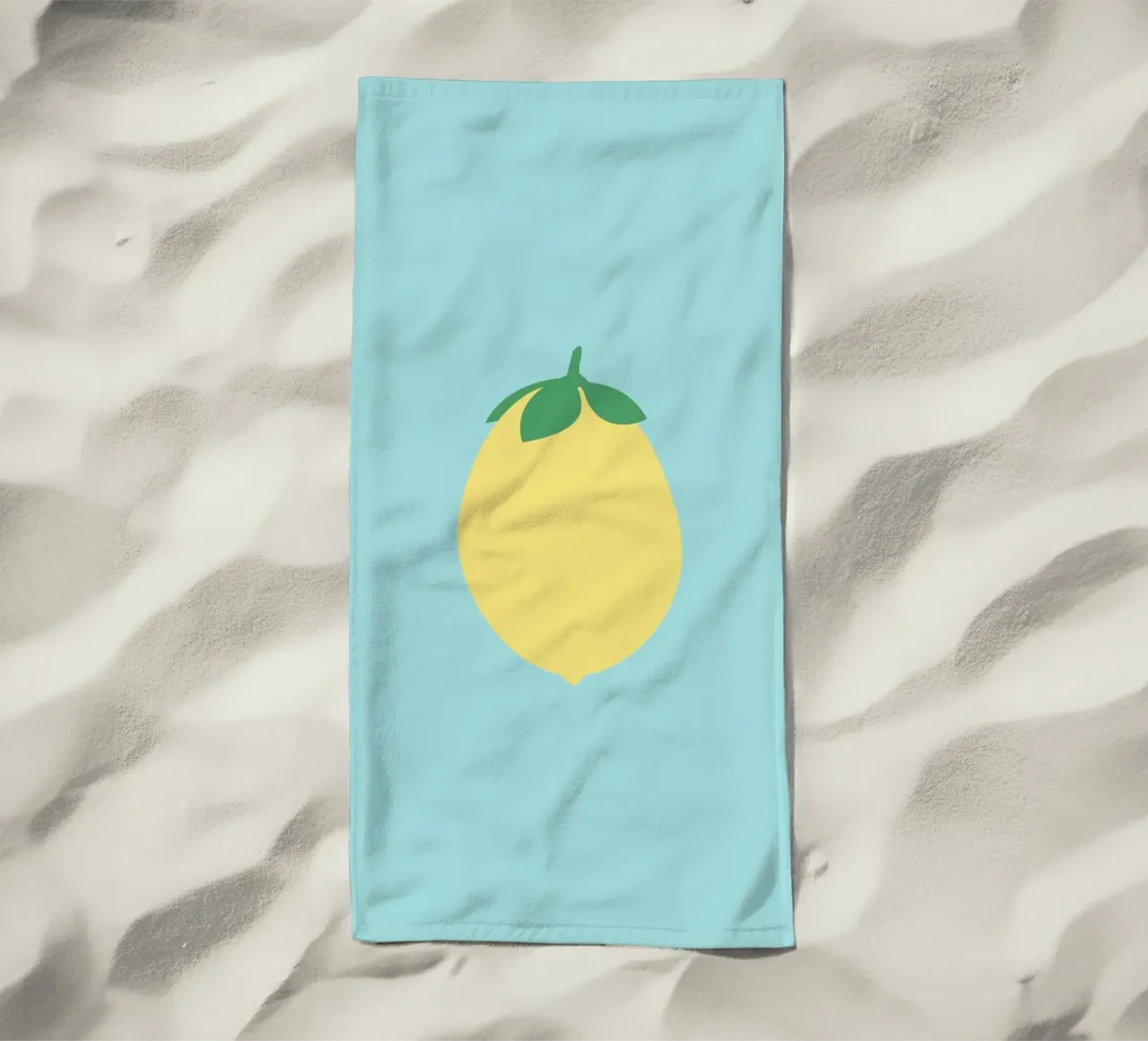 Limone su blu telo mare da janamossmann