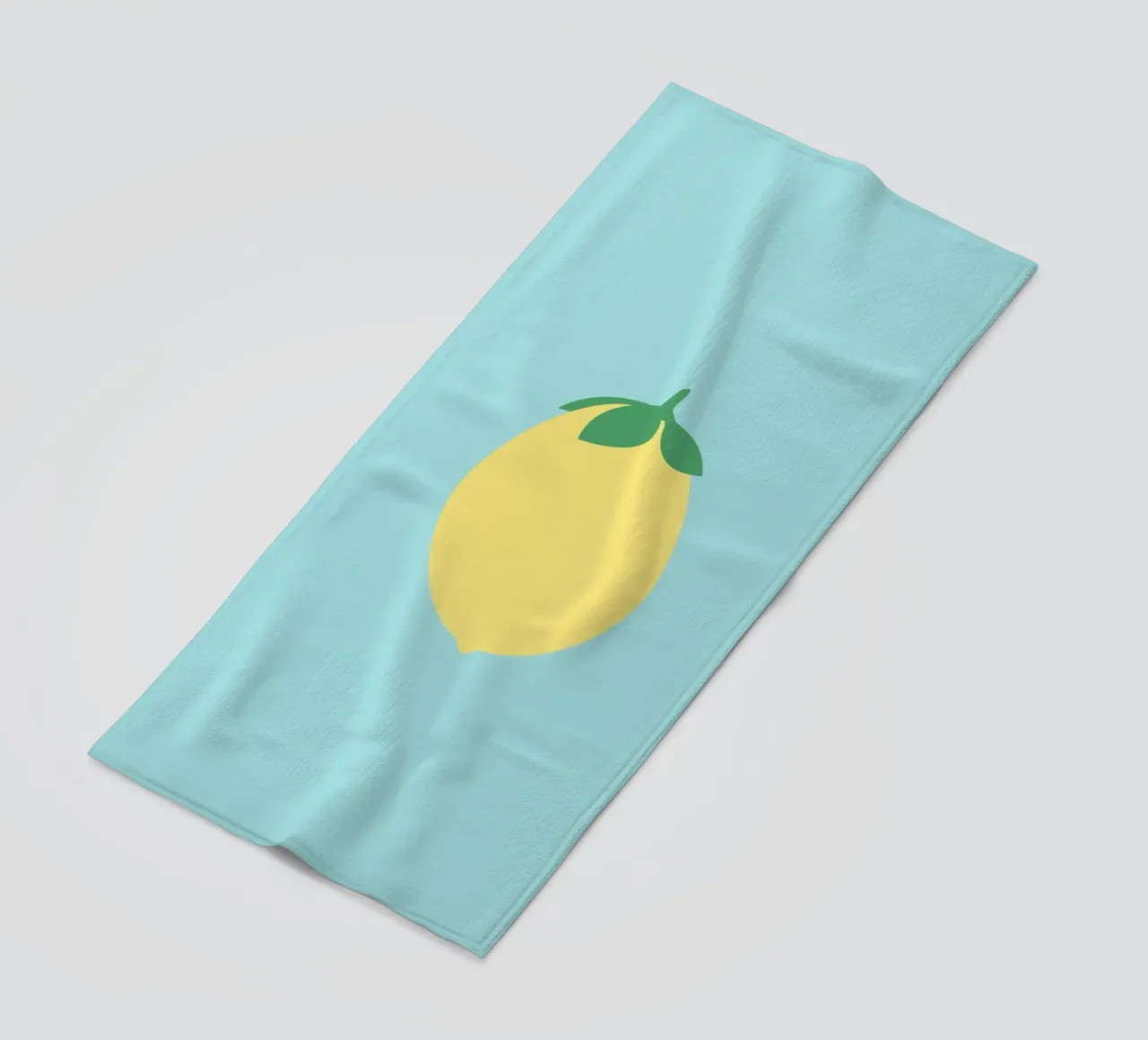 Limone su blu telo mare da janamossmann