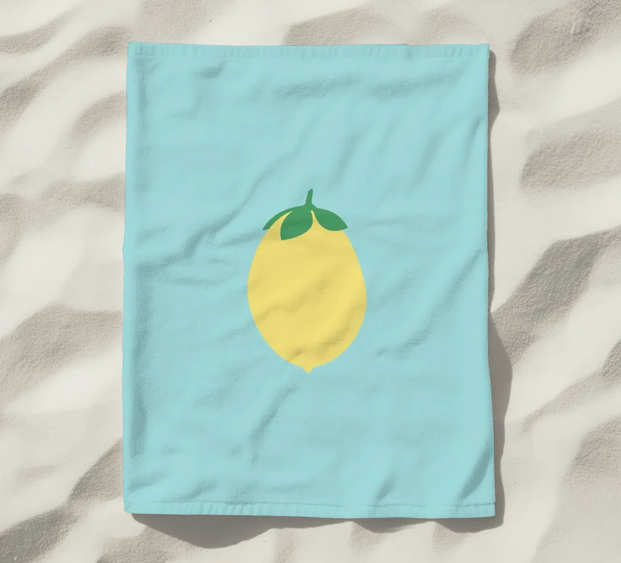 Limone su blu telo mare da janamossmann