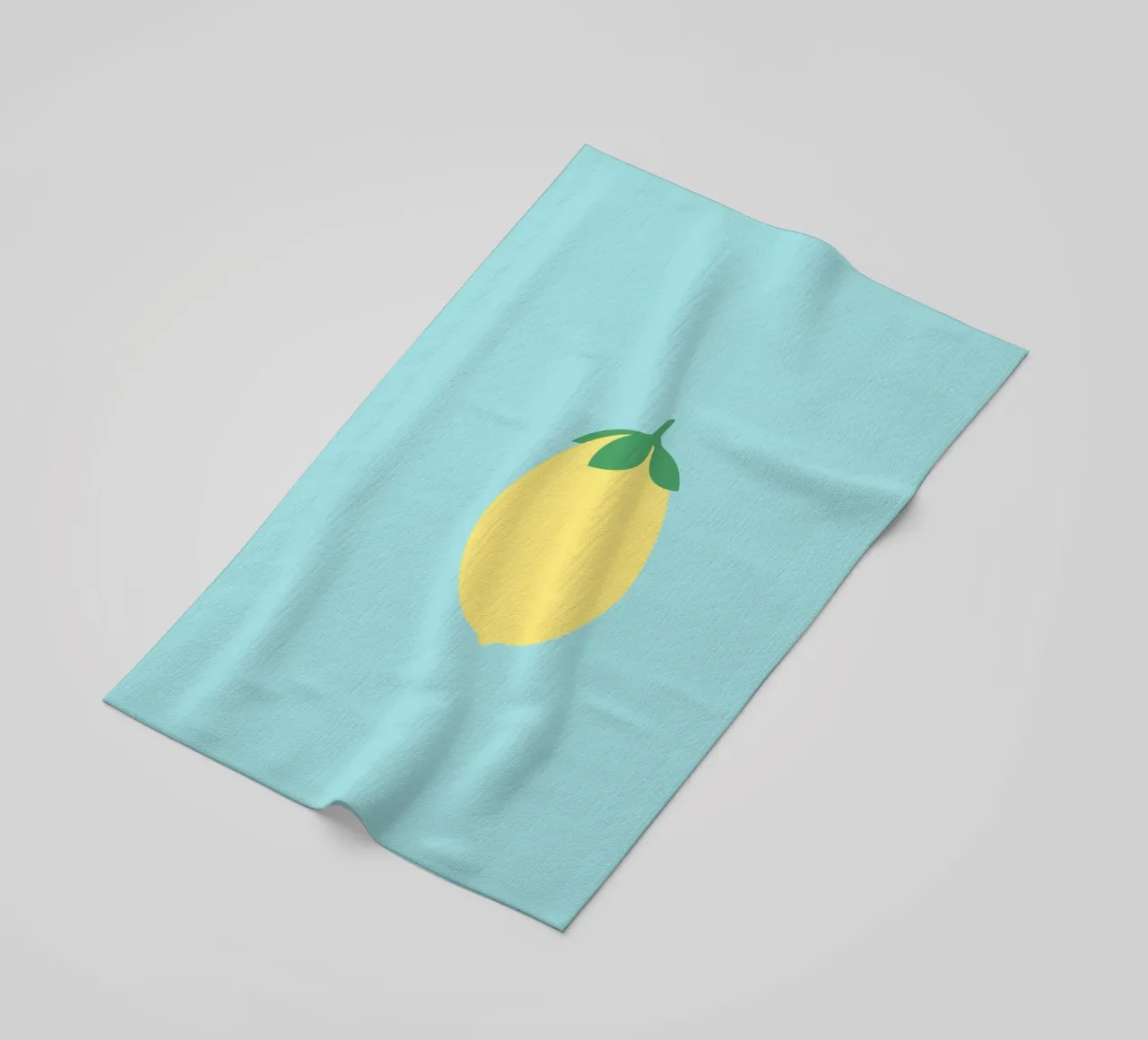 Limone su blu telo mare da janamossmann