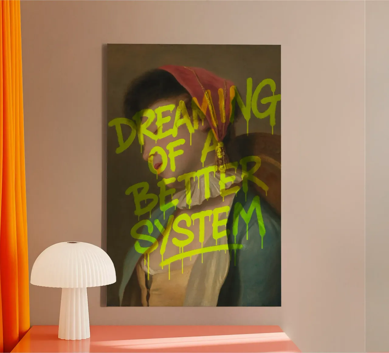 System criticism with style canvas by KUNSTstück