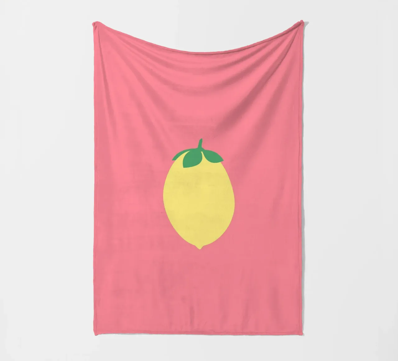 Zitrone auf Pink coperta in pile da janamossmann