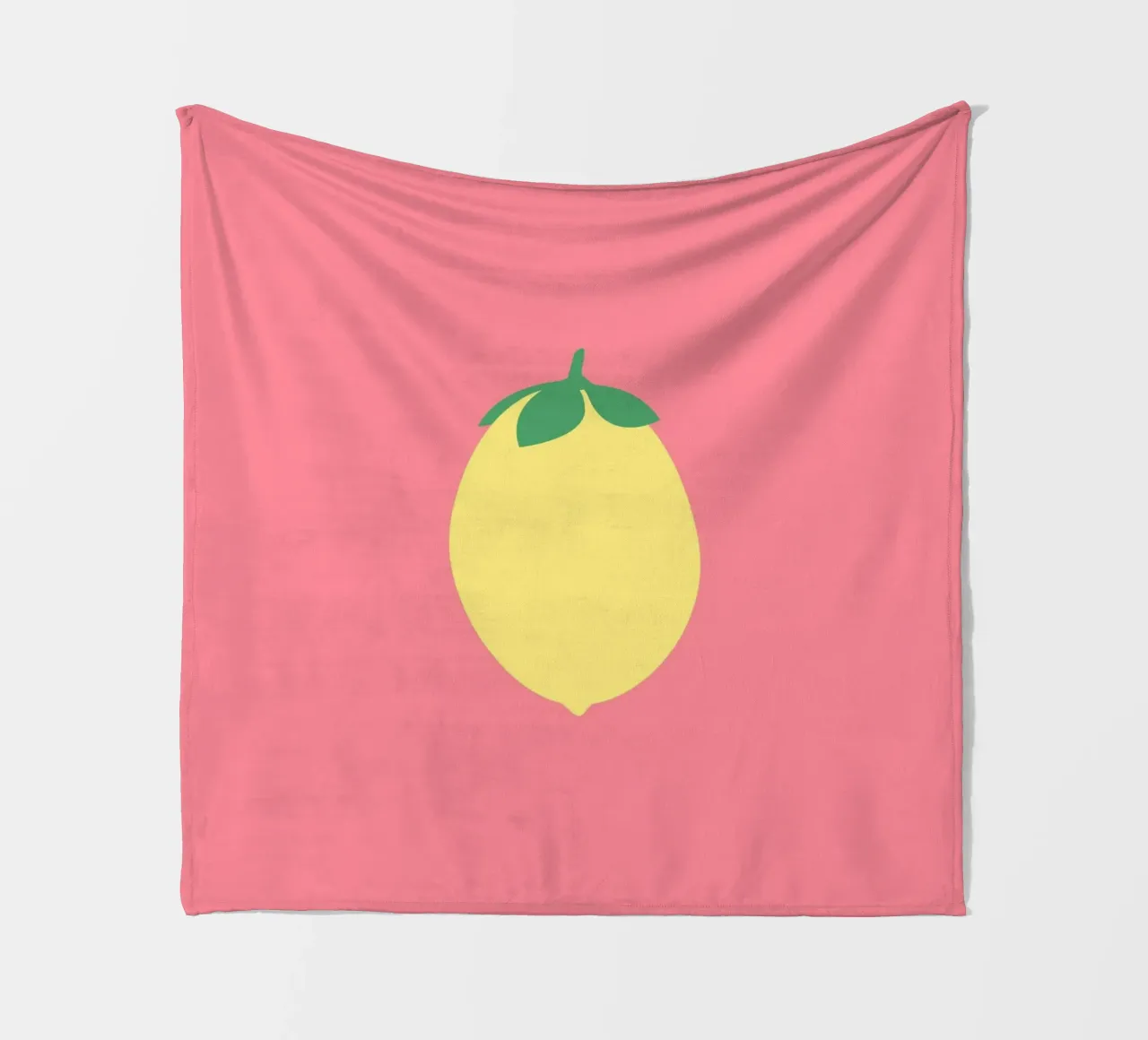 Zitrone auf Pink coperta in pile da janamossmann