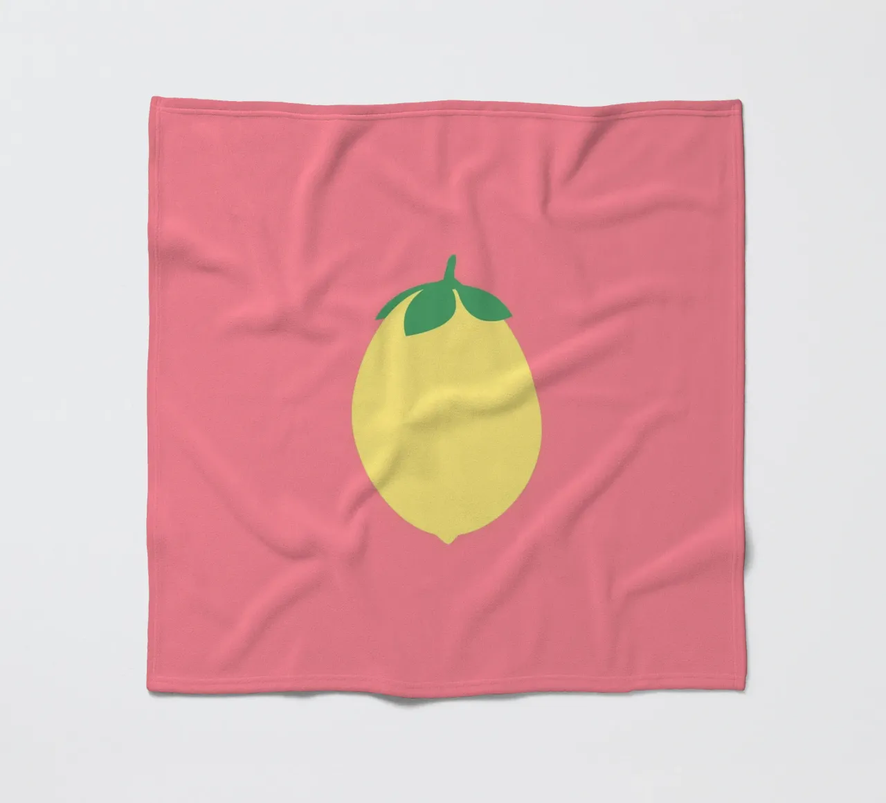 Zitrone auf Pink coperta in pile da janamossmann