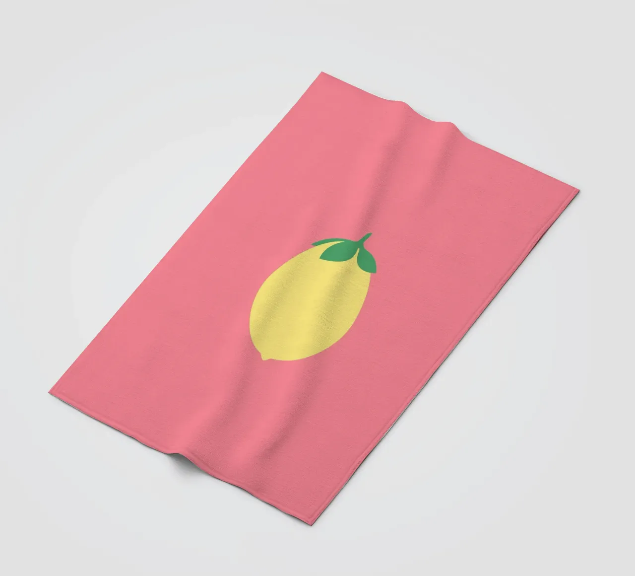 Zitrone auf Pink coperta in pile da janamossmann