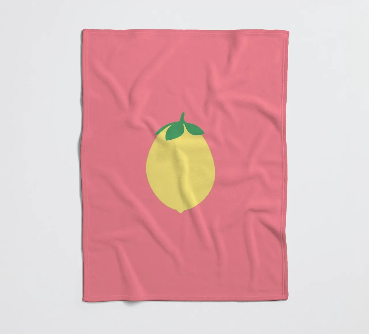 Zitrone auf Pink coperta in pile da janamossmann