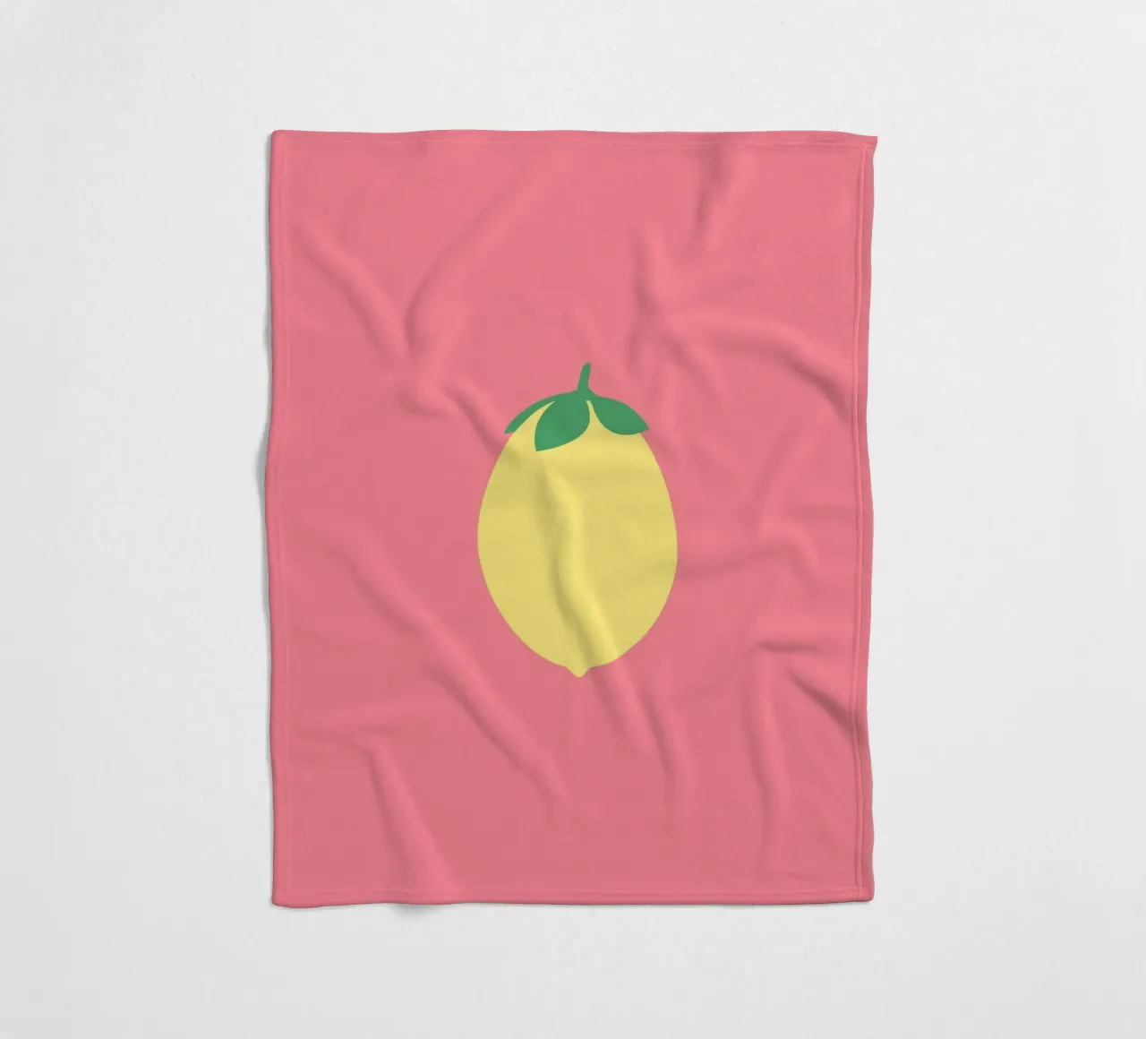 Zitrone auf Pink coperta in pile da janamossmann