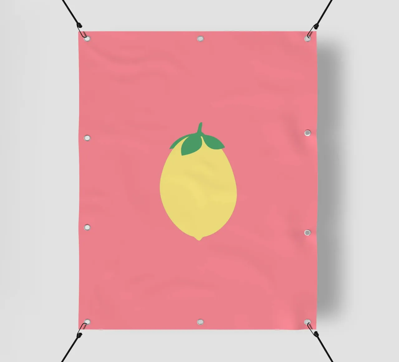 Zitrone auf Pink telo in pvc da janamossmann