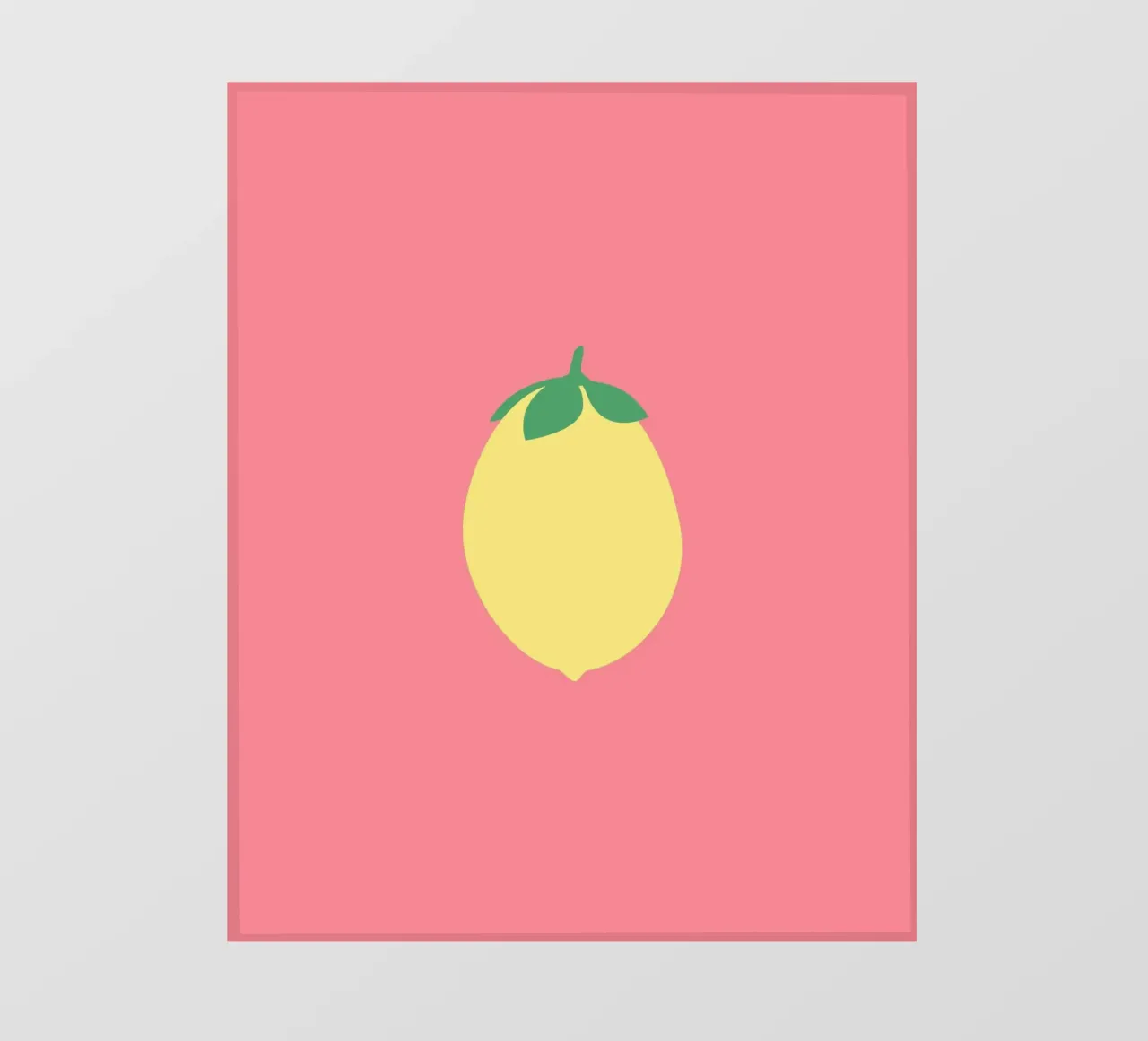 Zitrone auf Pink telo in pvc da janamossmann