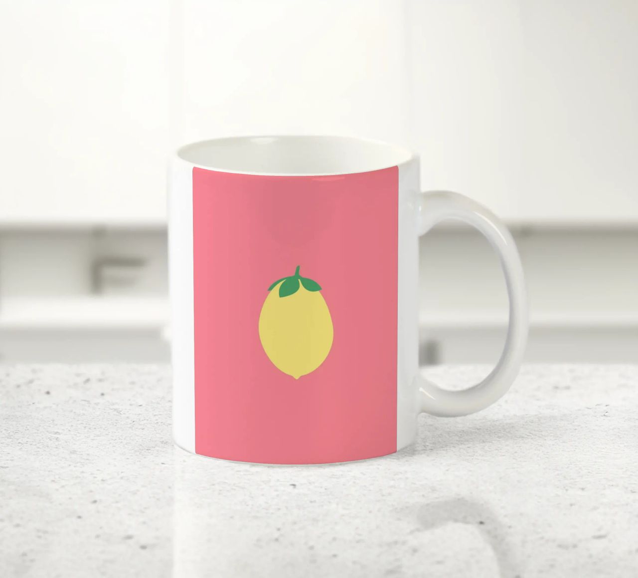 Zitrone auf Pink tazza in ceramica da janamossmann