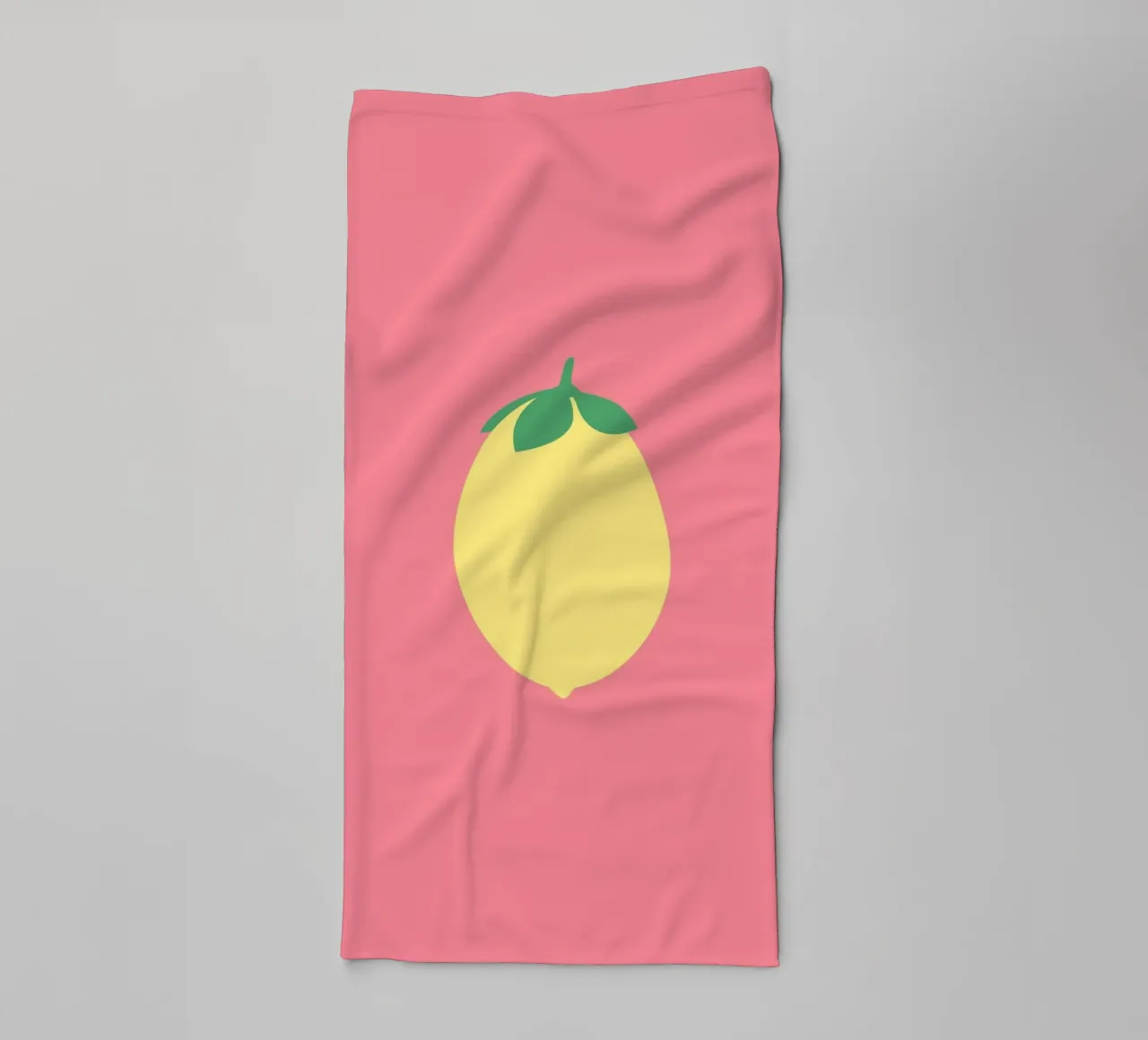 Zitrone auf Pink Handtuch von janamossmann