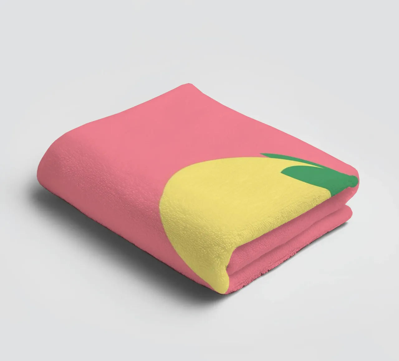 Zitrone auf Pink Handtuch von janamossmann