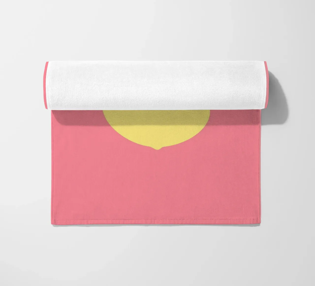 Zitrone auf Pink telo mare da janamossmann