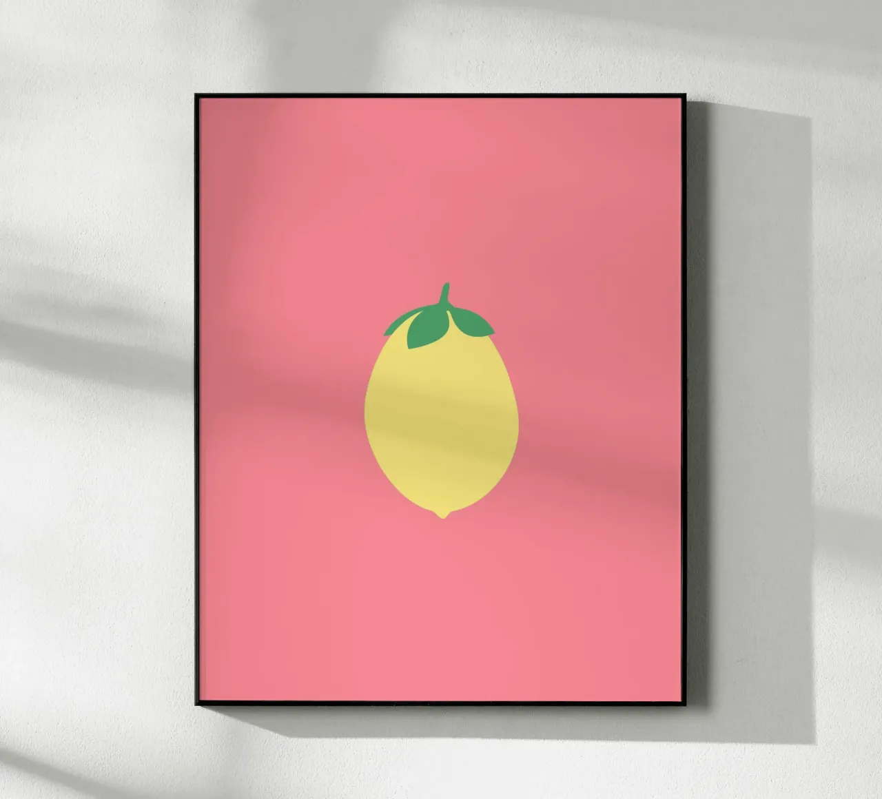 Zitrone auf Pink plexiglass da janamossmann