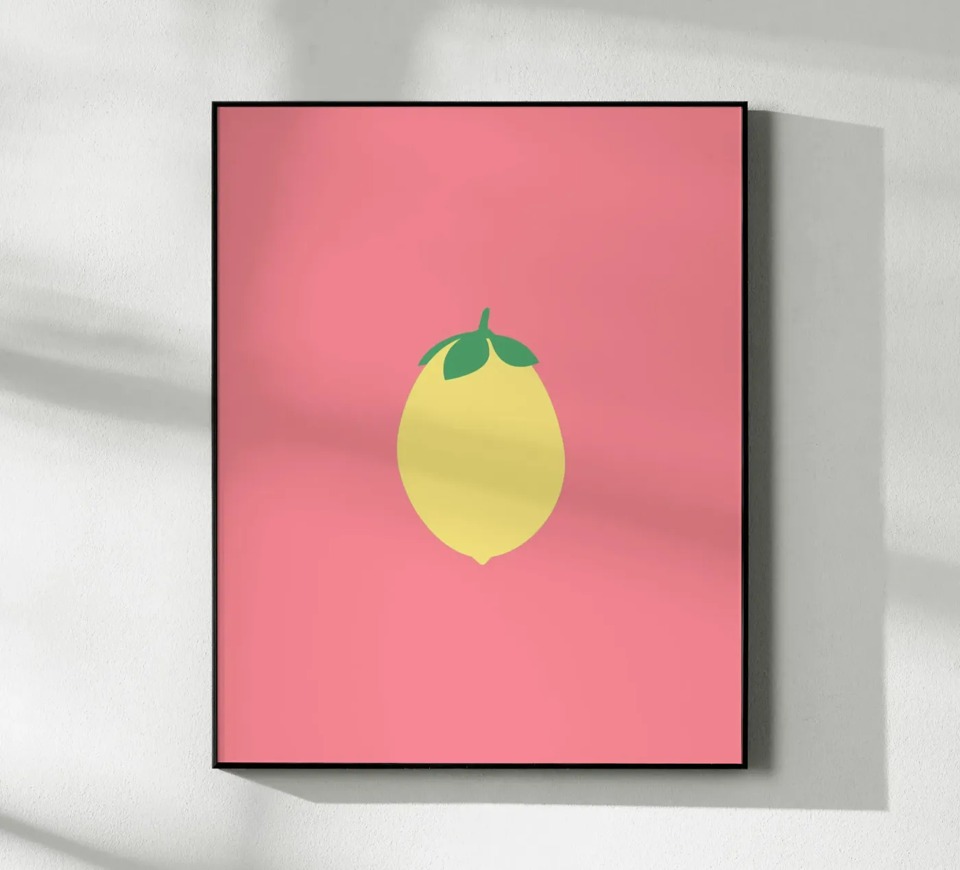 Zitrone auf Pink plexiglass da janamossmann