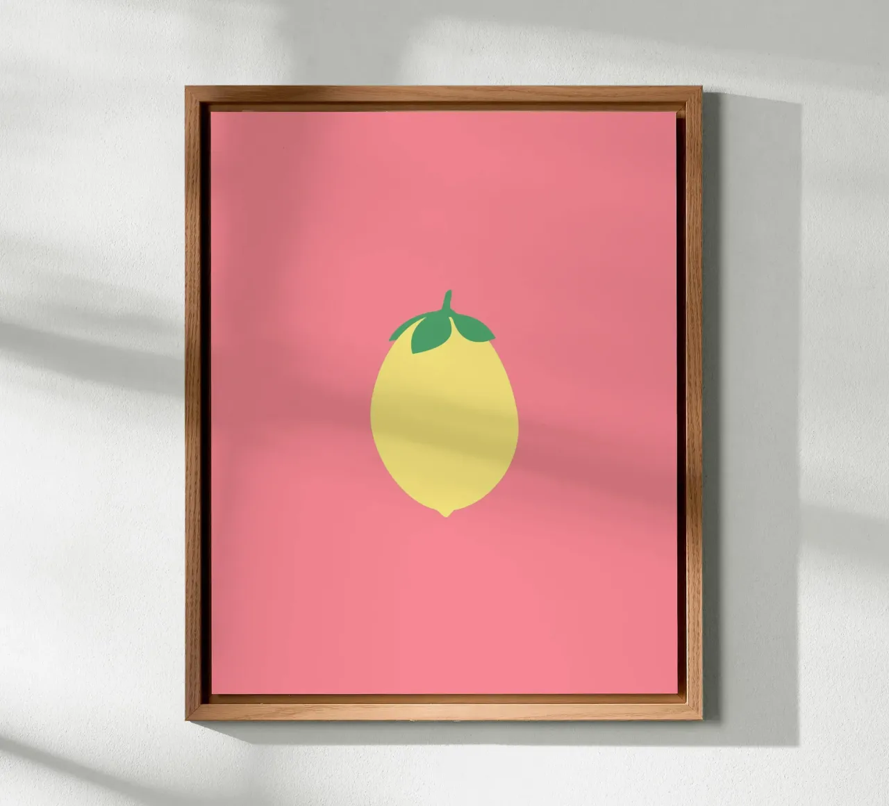 Zitrone auf Pink Alu-Dibond von janamossmann