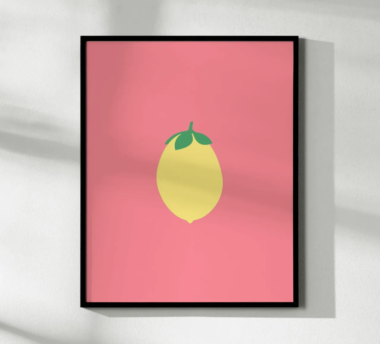 Zitrone auf Pink carta hahnemühle da janamossmann