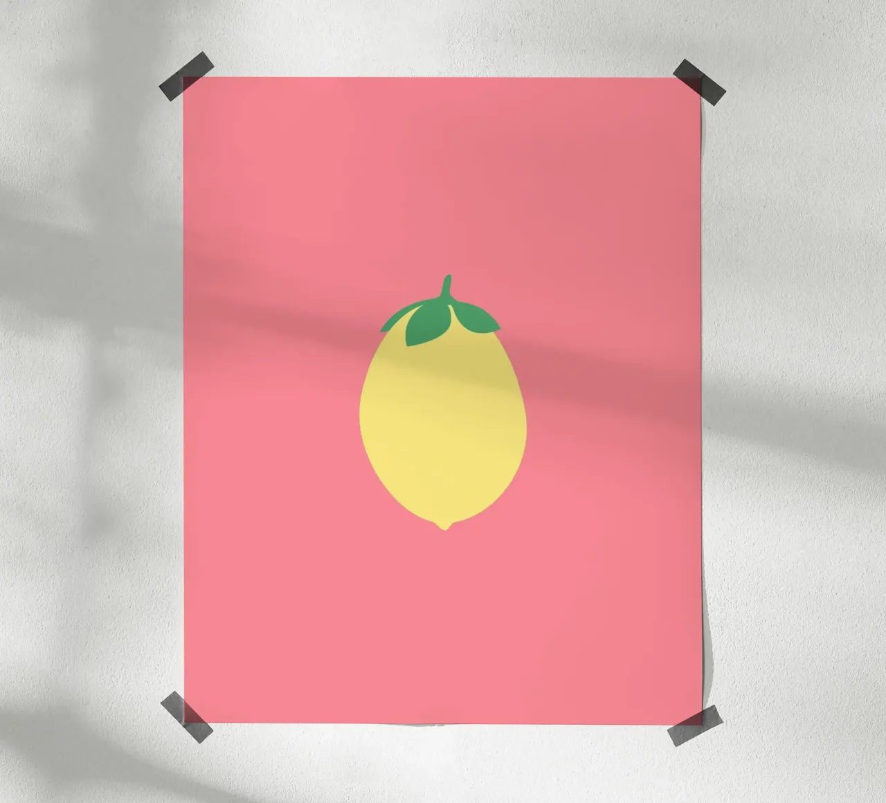 Zitrone auf Pink carta hahnemühle da janamossmann