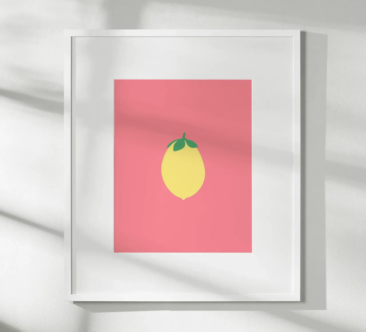 Zitrone auf Pink carta hahnemühle da janamossmann