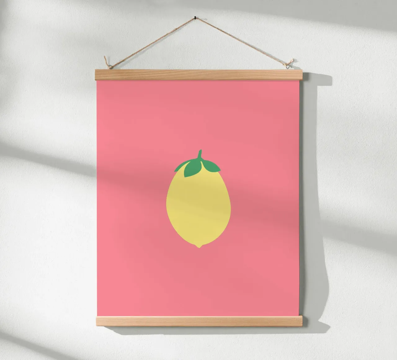 Zitrone auf Pink carta hahnemühle da janamossmann