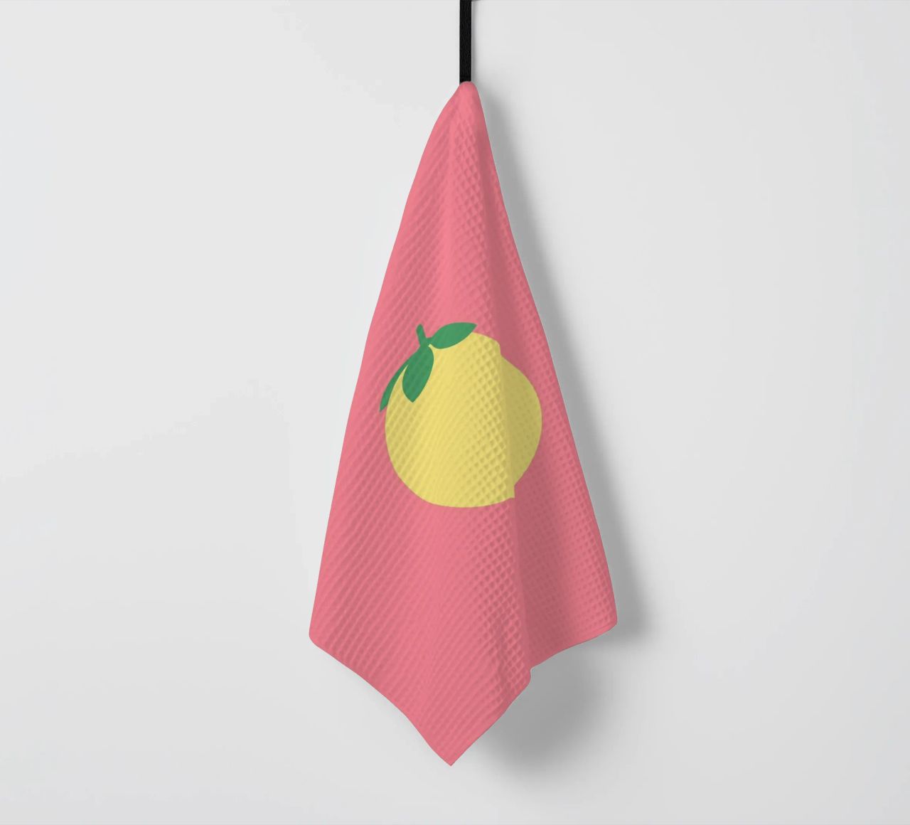 Zitrone auf Pink canovaccio da cucina da janamossmann