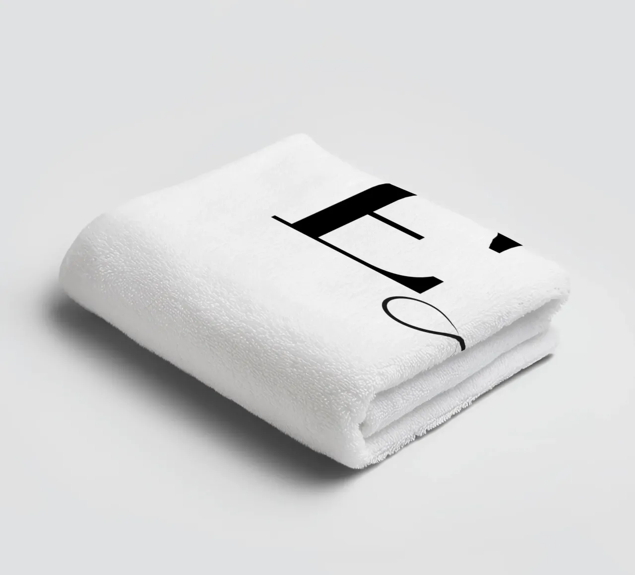 E ∞ L - Design minimalista per amore e infinito asciugamano da bagno da StrindesignStudio