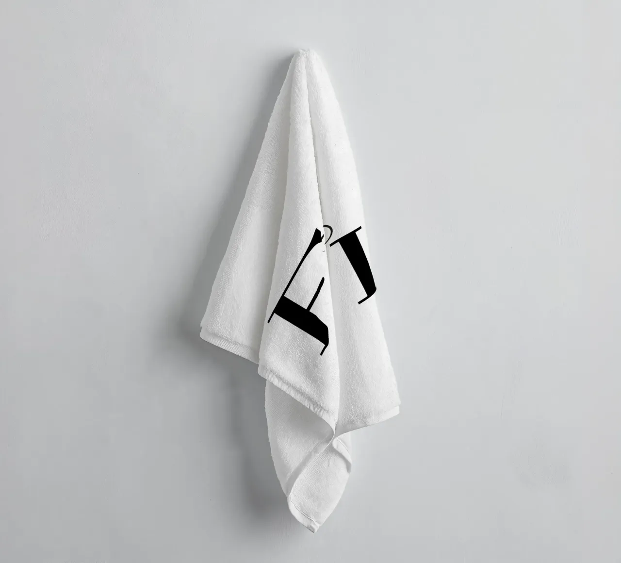 E ∞ L - Design minimalista per amore e infinito asciugamano da bagno da StrindesignStudio