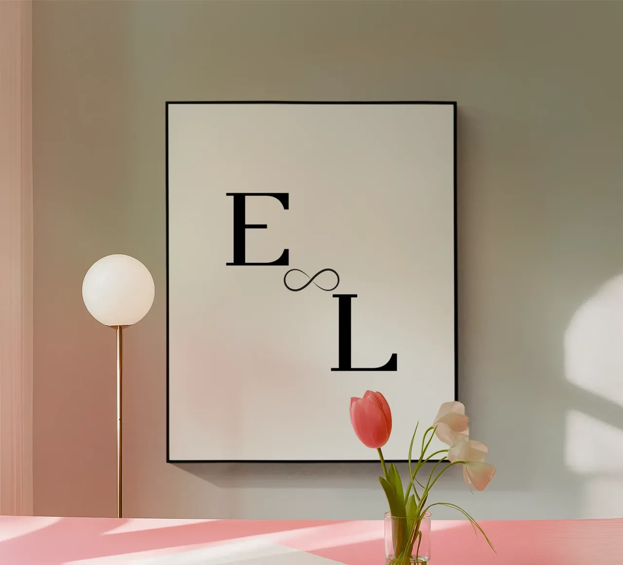 E ∞ L - Design minimalista per amore e infinito plexiglass da StrindesignStudio