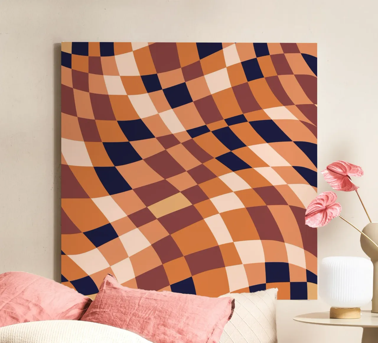 Sprinkles of luxury earth tone canvas with Floater frame by Little Dean