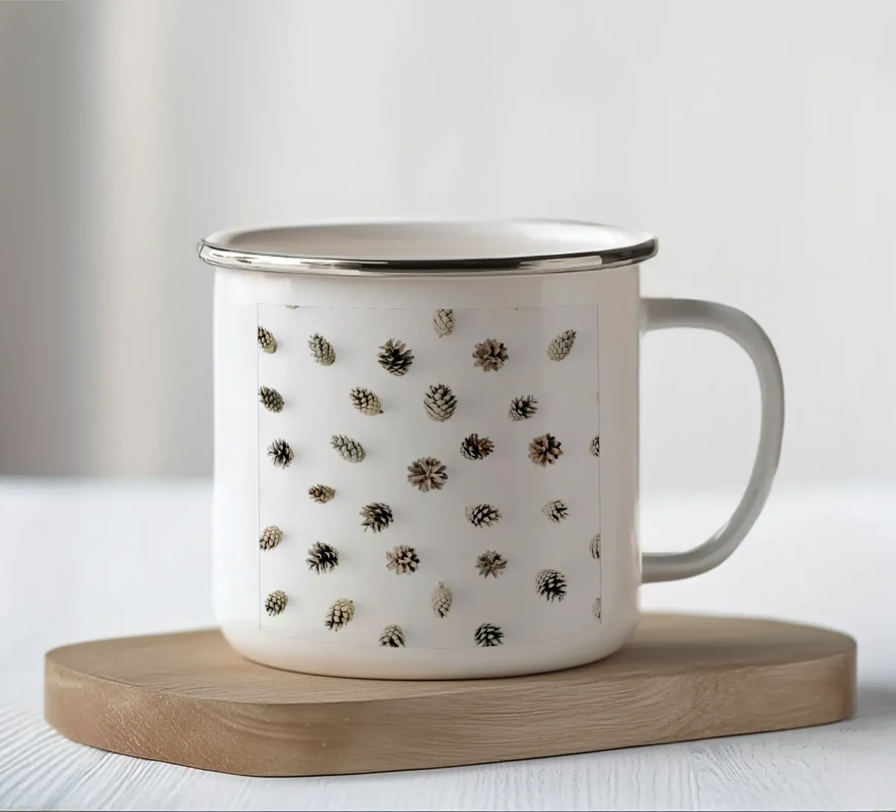 Natura morbida tazza in smalto da PhotoVibe Decor