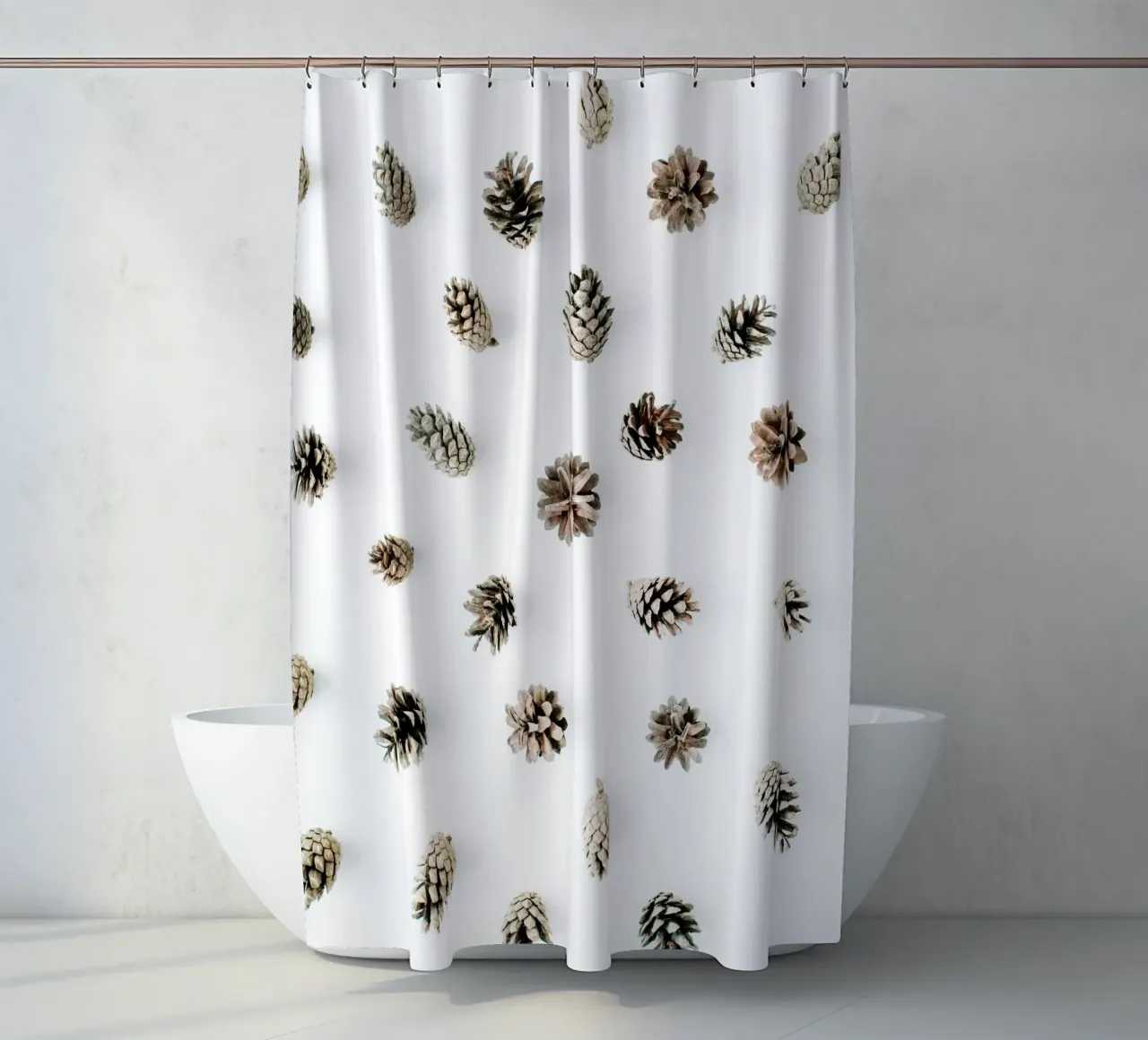Soft Nature shower curtain by PhotoVibe Decor