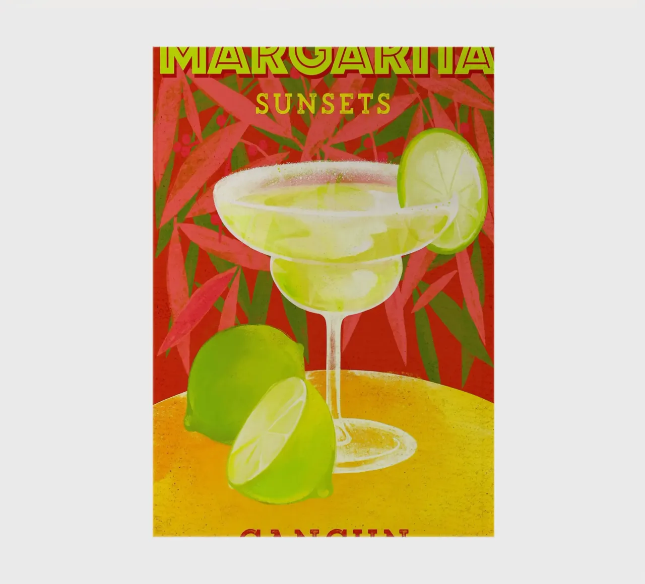 Margarita Sunsets Cancun notebook by Neeraprint