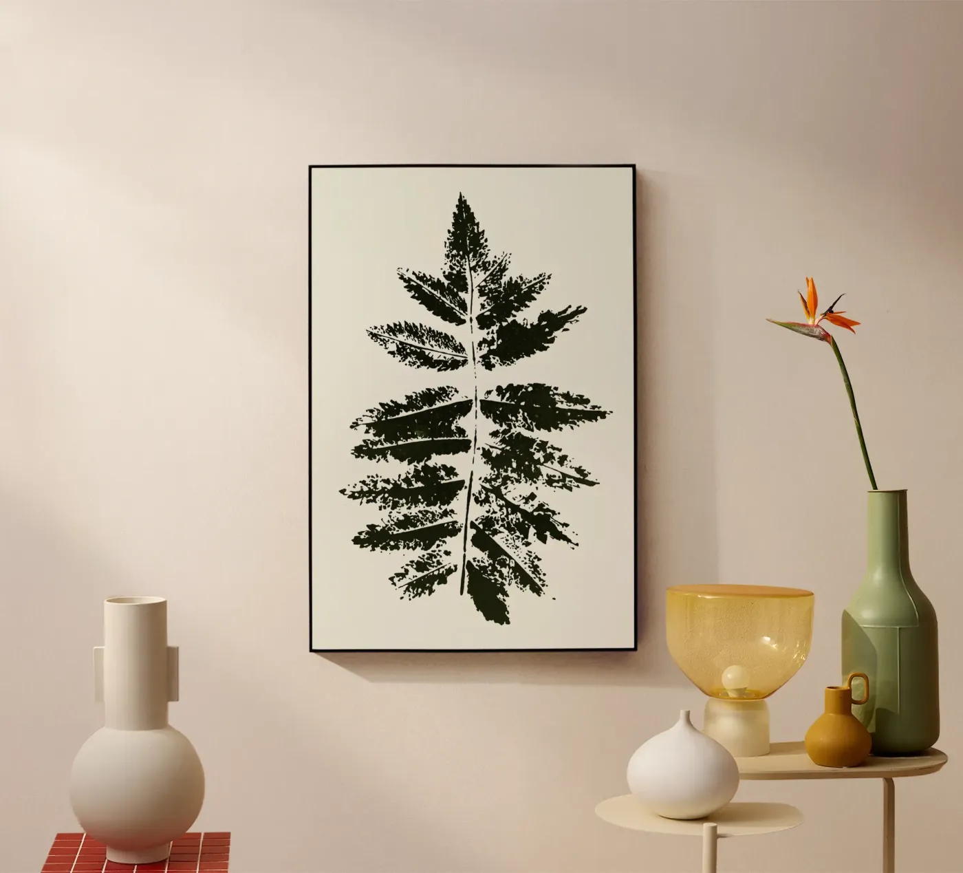 Oak Leaf Print (green) plexiglass da Kubistika