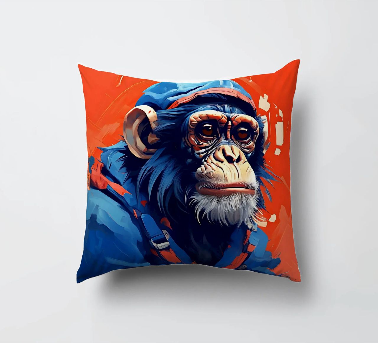 Stile_scimmia_F_1 cuscino da Tierisch bunt by LK