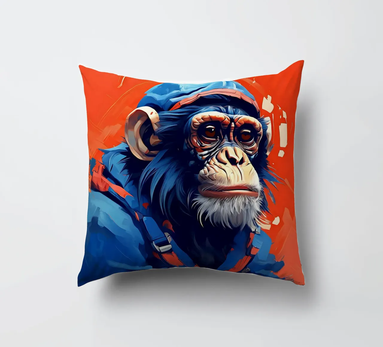 Stile_scimmia_F_1 cuscino da Tierisch bunt by LK