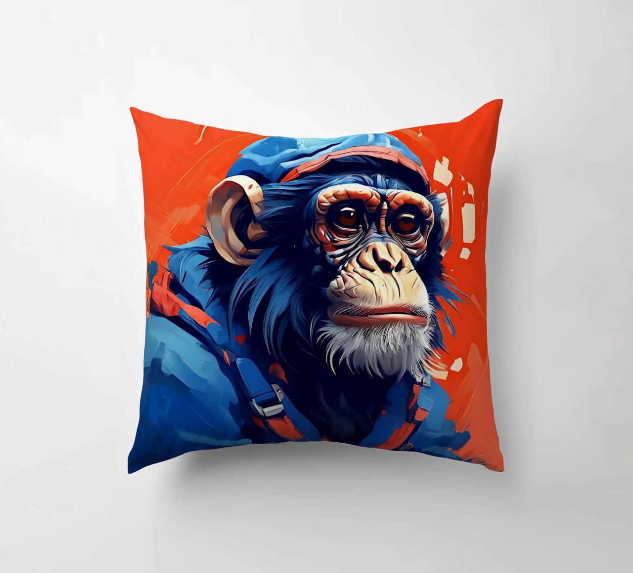 Stile_scimmia_F_1 cuscino da Tierisch bunt by LK