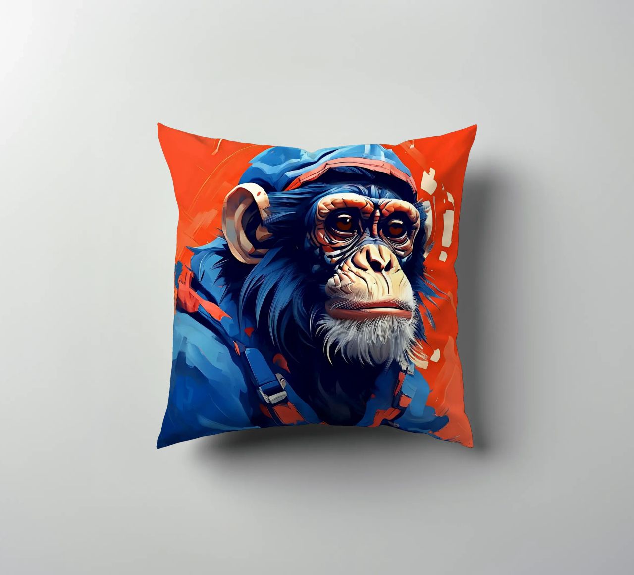 Stile_scimmia_F_1 cuscino da Tierisch bunt by LK