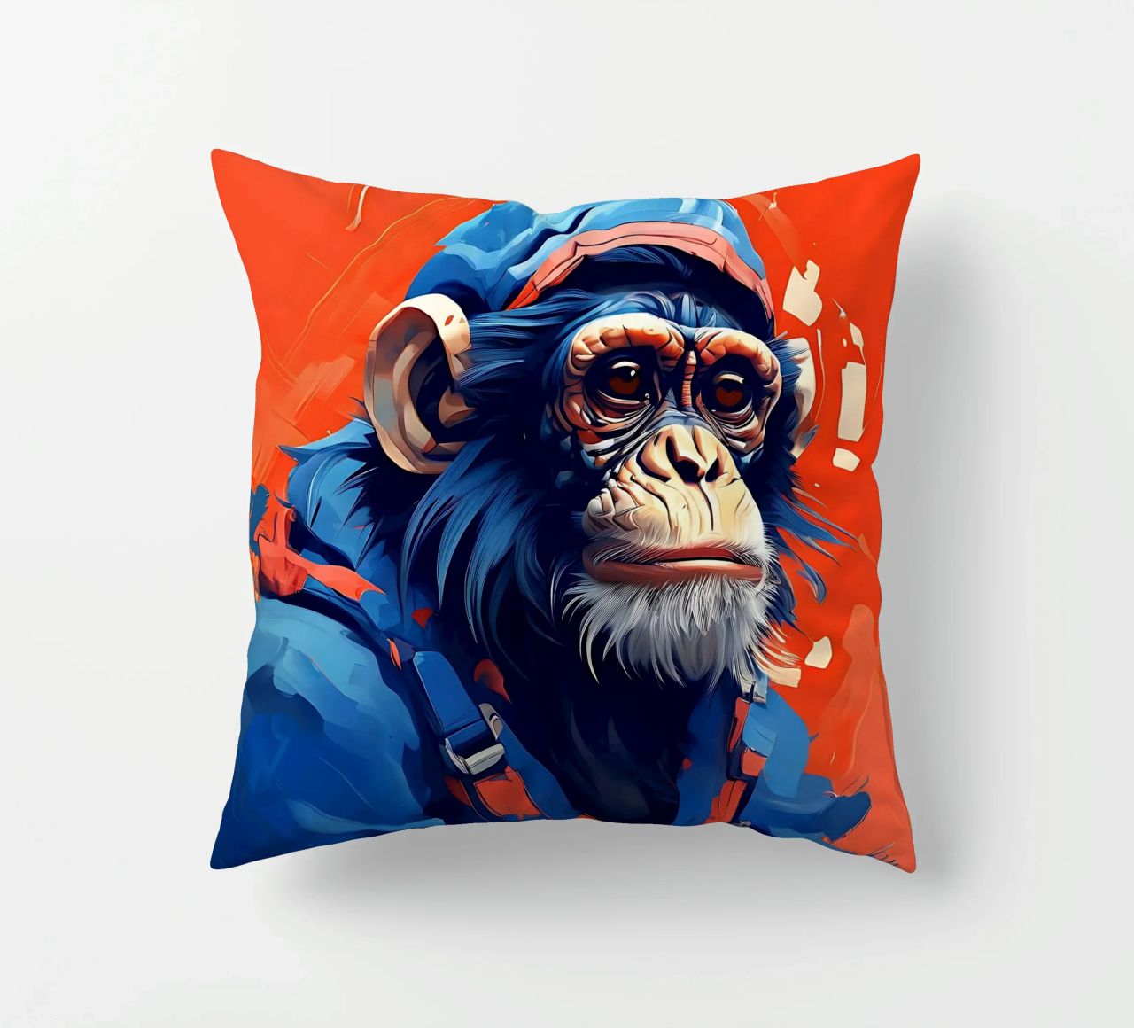Stile_scimmia_F_1 cuscino da Tierisch bunt by LK