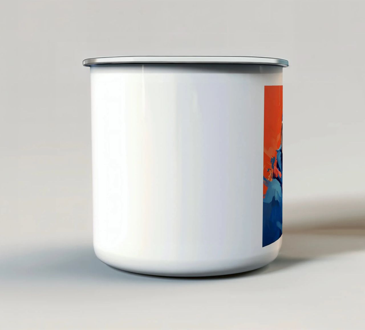 Stile_scimmia_F_1 tazza in smalto da Tierisch bunt by LK