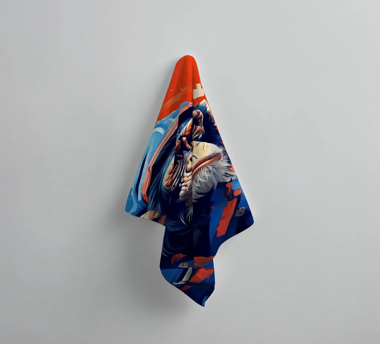 Monkey_Style_F_1 towel by Tierisch bunt by LK