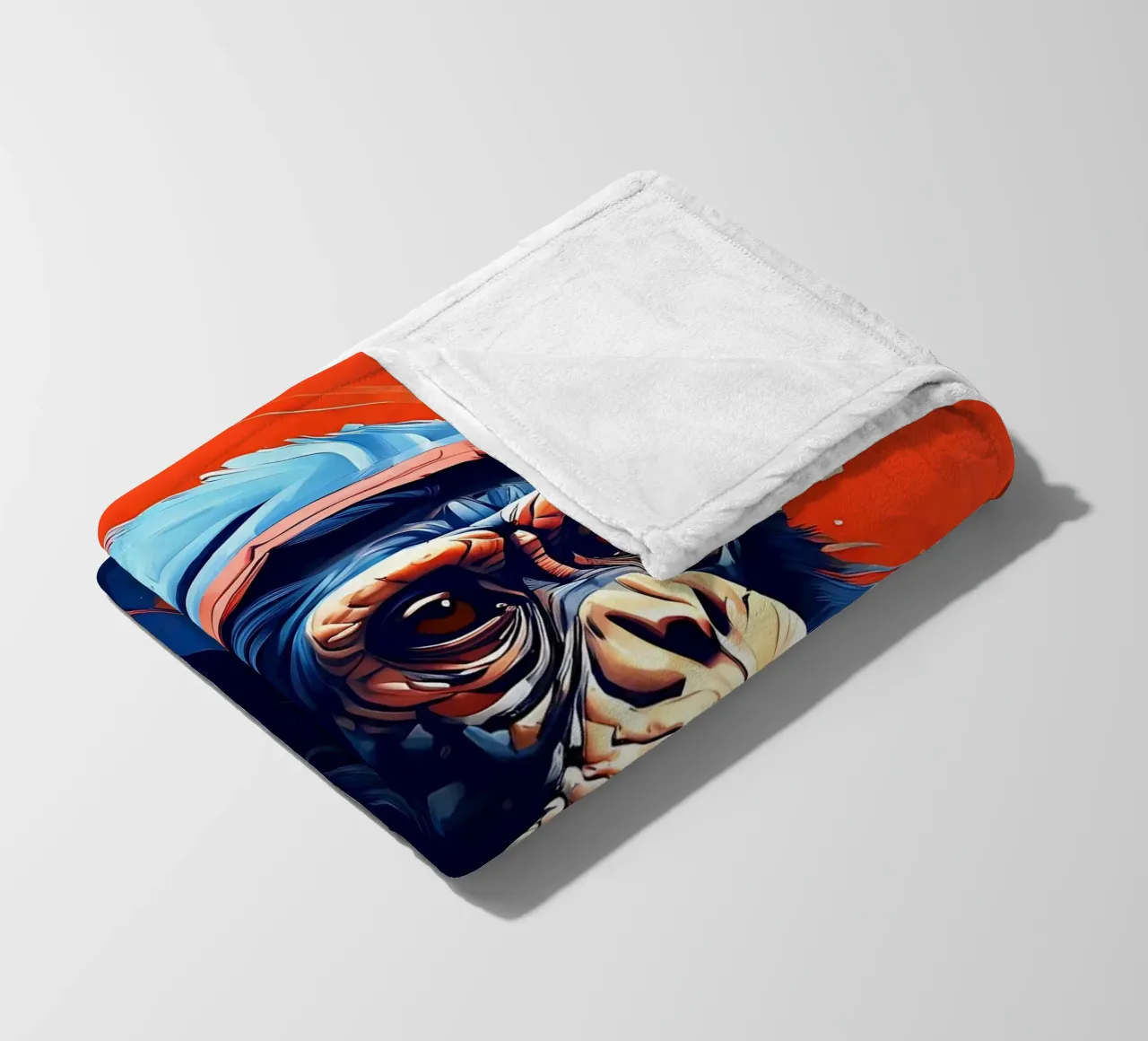 Stile_scimmia_F_1 coperta in pile da Tierisch bunt by LK