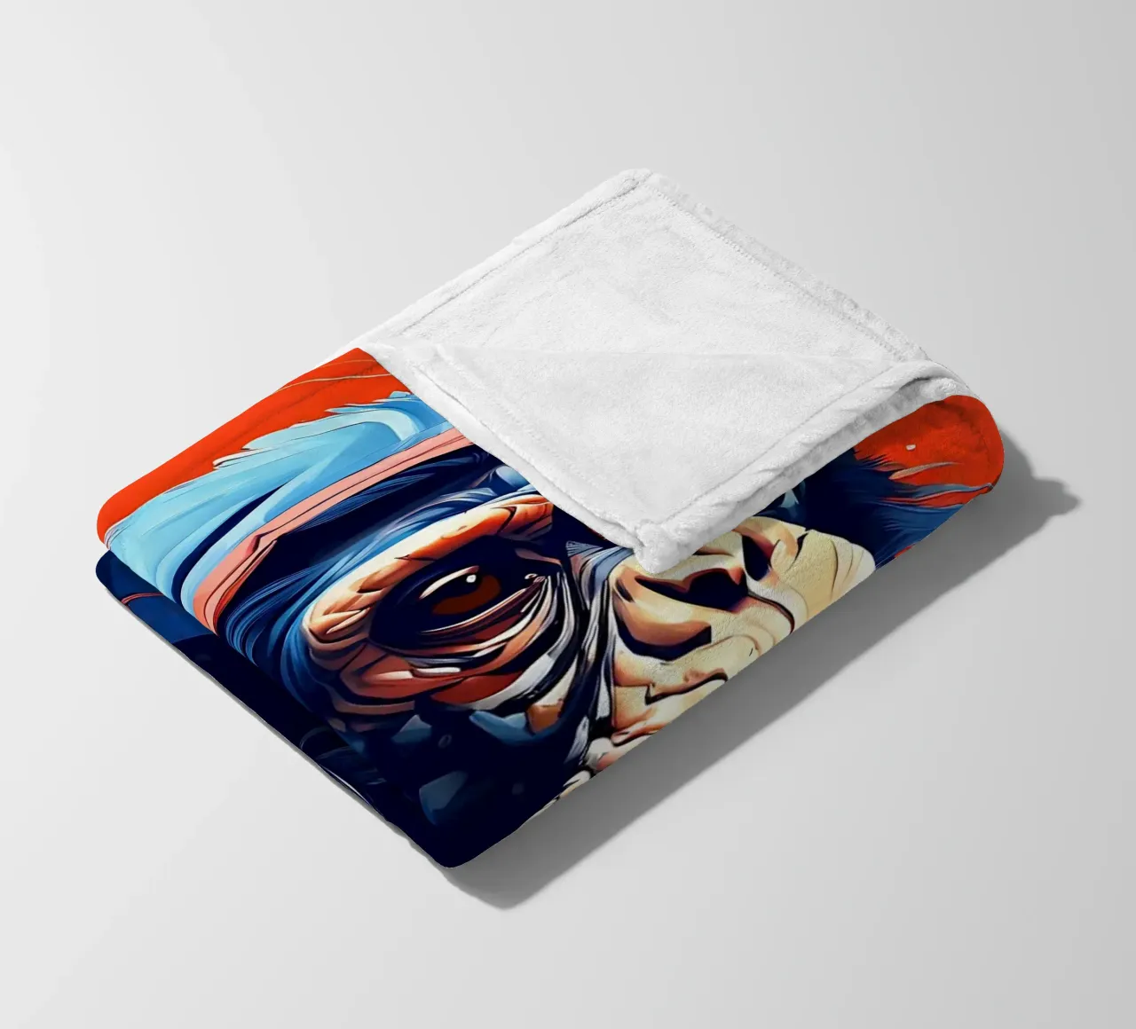 Stile_scimmia_F_1 coperta in pile da Tierisch bunt by LK