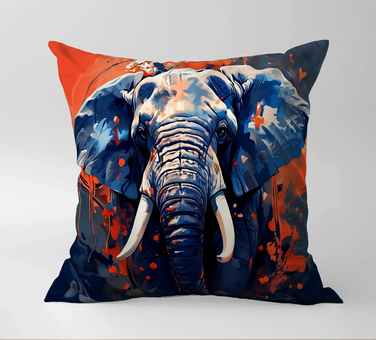 Stile_elefante_F_1 cuscino da Tierisch bunt by LK