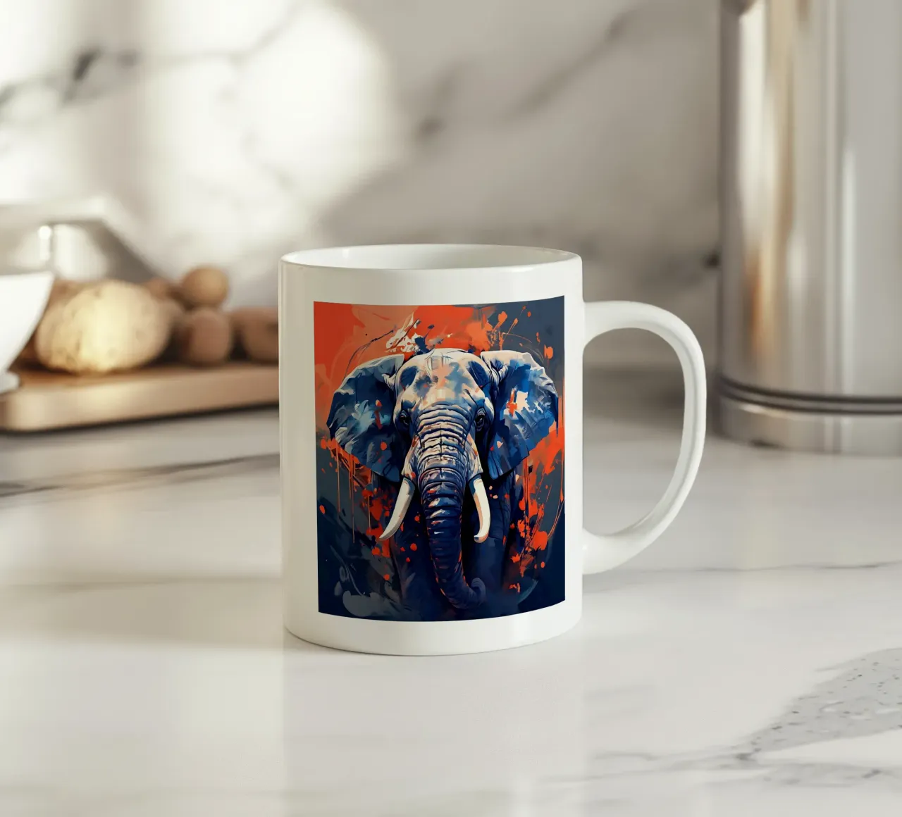 Stile_elefante_F_1 tazza in ceramica da Tierisch bunt by LK