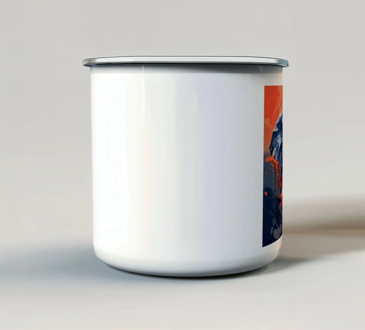 Stile_elefante_F_1 tazza in smalto da Tierisch bunt by LK