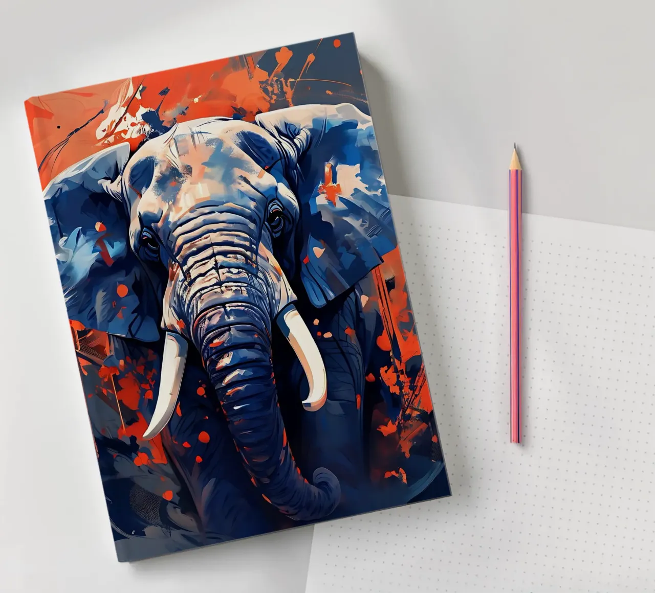 Elephant_Style_F_1 notebook by Tierisch bunt by LK